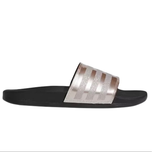 Adidas Sliders Adidas Foam Cloud Slides Black Adidas Cloudfoam